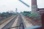 Approaching junction with RTA train crossing in the distance.